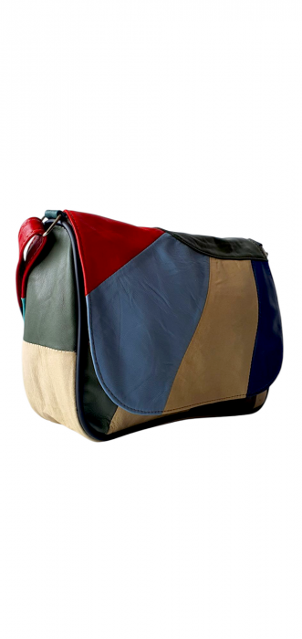 Geanta Dama Piele Naturala Multicolora Ada G04277 [3]