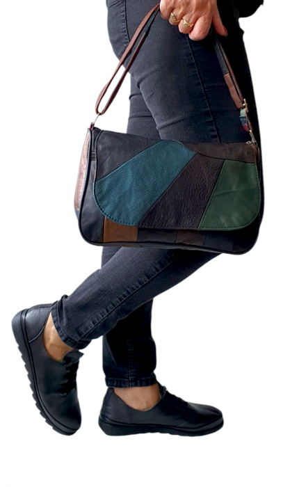 Geanta Dama Piele Naturala Multicolora Ada G04340 [7]