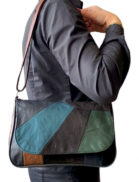 Geanta Dama Piele Naturala Multicolora Ada G04340 [8]