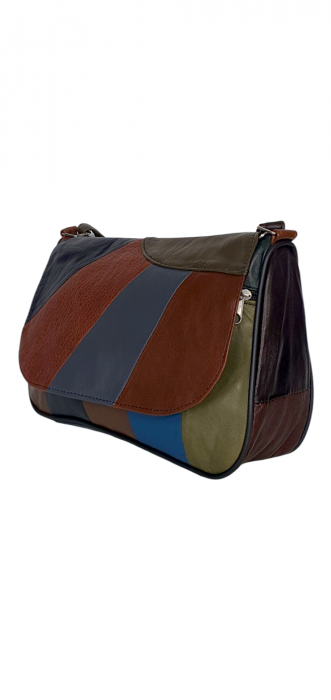 Geanta Dama Piele Naturala Multicolora Ada G04343 [1]