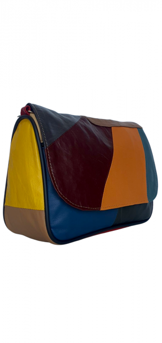 Geanta Dama Piele Naturala Multicolora Ada G04367 [3]