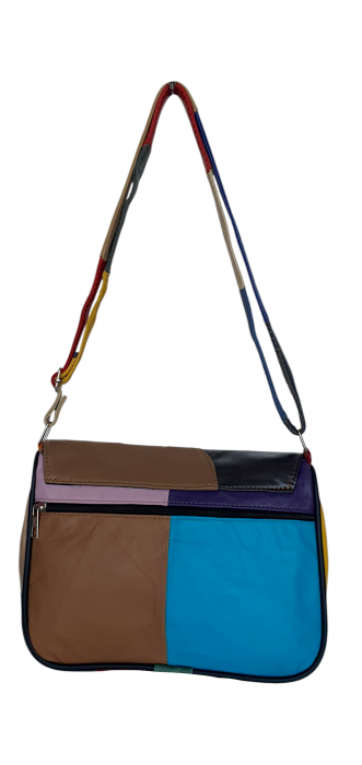 Geanta Dama Piele Naturala Multicolora Ada G04367 [4]
