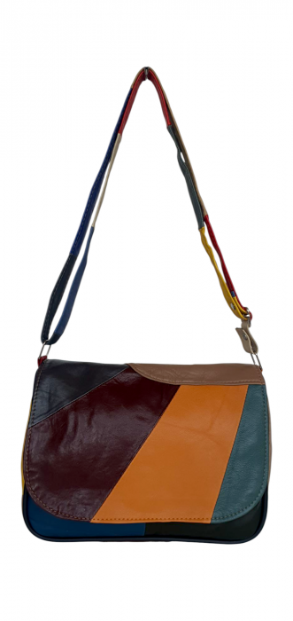 Geanta Dama Piele Naturala Multicolora Ada G04367 [2]