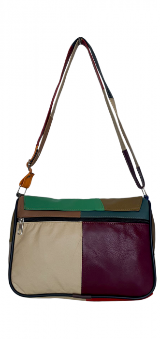 Geanta Dama Piele Naturala Multicolora Ada G04369 [4]