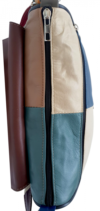 Geanta Dama Piele Naturala Multicolora Ada G04369 [5]