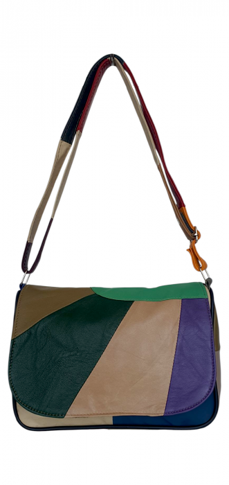 Geanta Dama Piele Naturala Multicolora Ada G04369 [2]