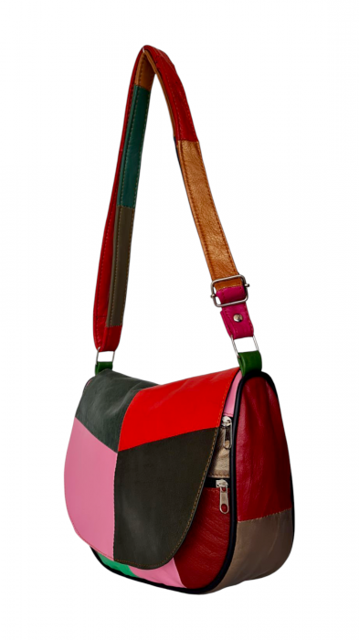 Geanta Dama Piele Naturala Multicolora Adriana G04157 [7]