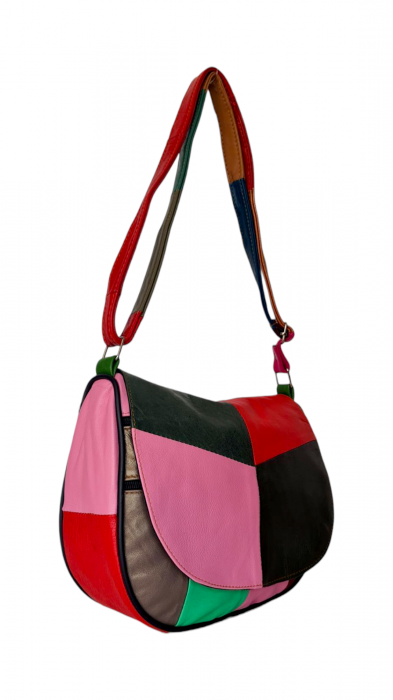 Geanta Dama Piele Naturala Multicolora Adriana G04157 [6]
