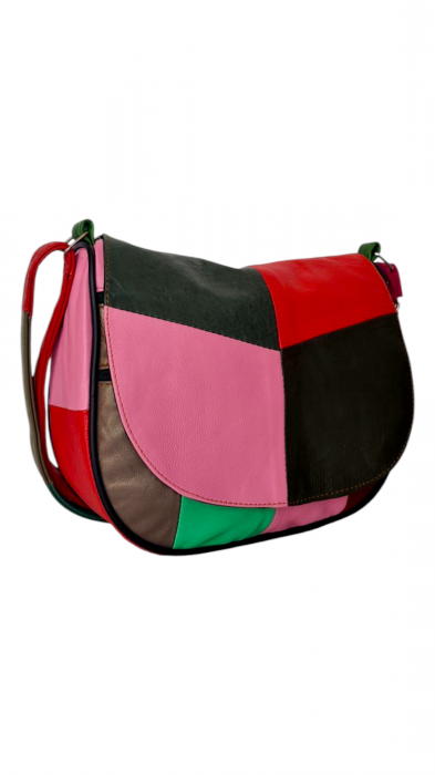 Geanta Dama Piele Naturala Multicolora Adriana G04157 [2]