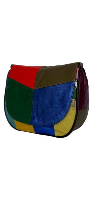 Geanta Dama Piele Naturala Multicolora Adriana G04492 [1]