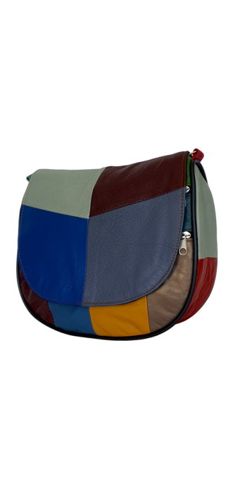Geanta Dama Piele Naturala Multicolora Adriana G04493 [1]