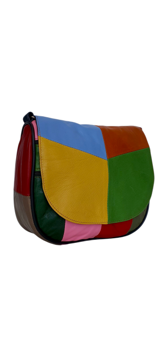 Geanta Dama Piele Naturala Multicolora Adriana G04494 [3]