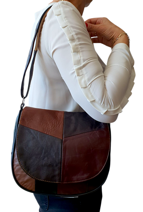 Geanta Dama Piele Naturala Multicolora Adriana G04530 [7]