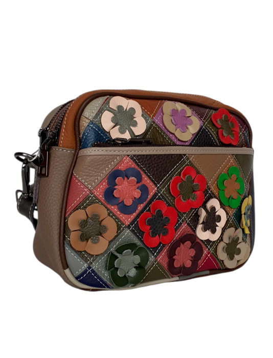 Geanta Dama Piele Naturala Multicolora Bari G04672 [3]