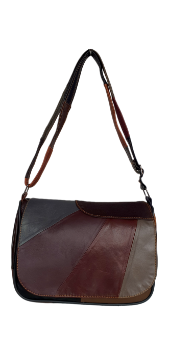 Geanta Dama Piele Naturala Multicolora Caro G04644 [2]