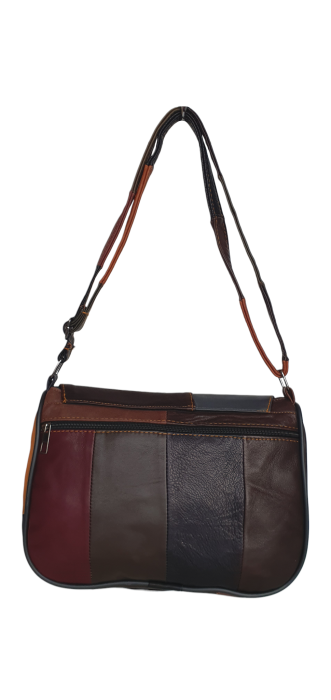 Geanta Dama Piele Naturala Multicolora Caro G04644 [4]