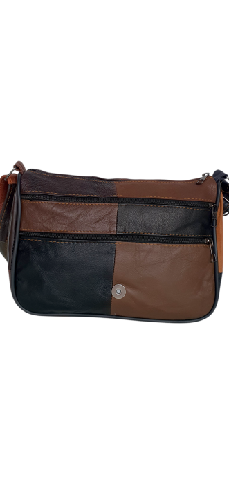 Geanta Dama Piele Naturala Multicolora Caro G04644 [5]