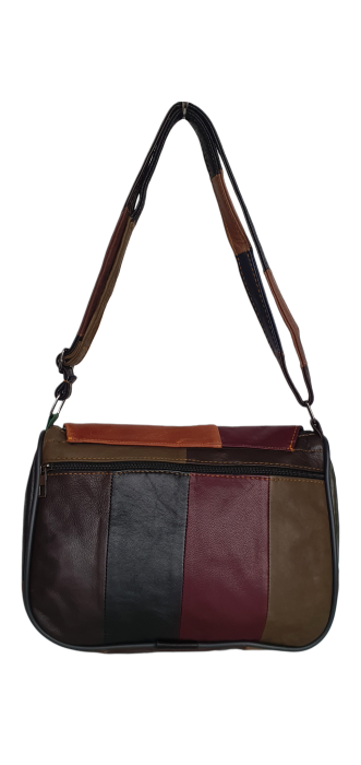 Geanta Dama Piele Naturala Multicolora Caro G04645 [4]