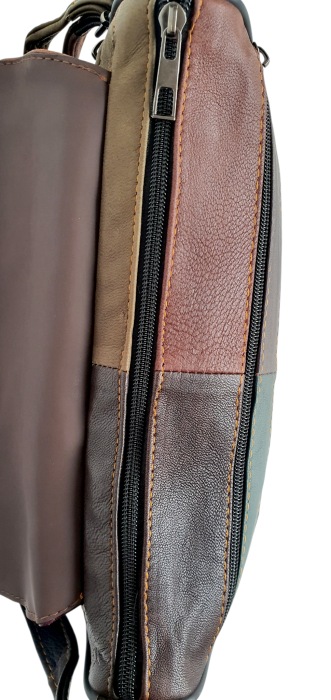 Geanta Dama Piele Naturala Multicolora Caro G04645 [6]