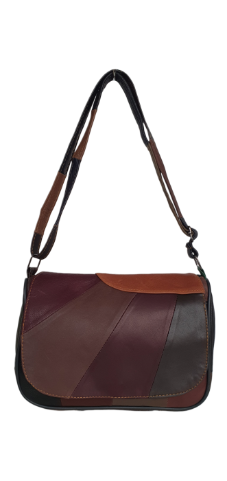 Geanta Dama Piele Naturala Multicolora Caro G04645 [2]