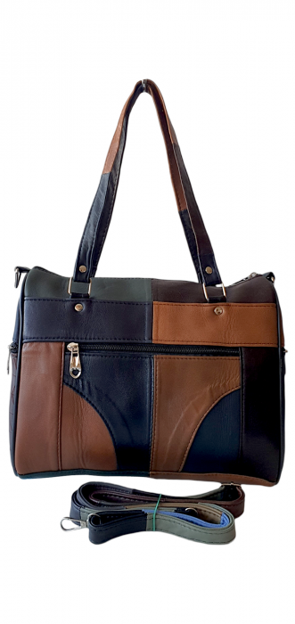 Geanta Dama Piele Naturala Multicolora Dorina G03875 [4]