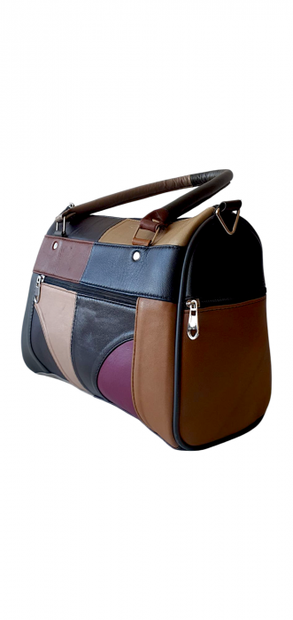 Geanta Dama Piele Naturala Multicolora Dorina G04177 [3]
