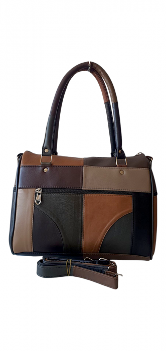 Geanta Dama Piele Naturala Multicolora Dorina G04189 [4]