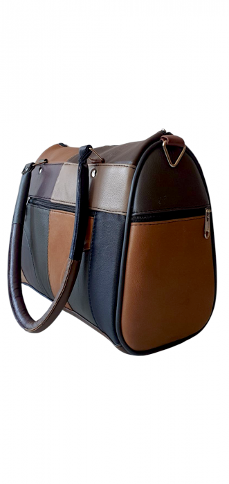 Geanta Dama Piele Naturala Multicolora Dorina G04189 [3]