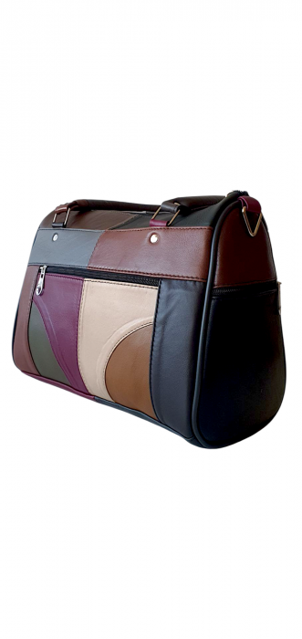 Geanta Dama Piele Naturala Multicolora Dorina G04190 [3]
