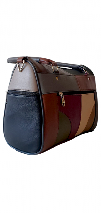 Geanta Dama Piele Naturala Multicolora Dorina G04190 [2]