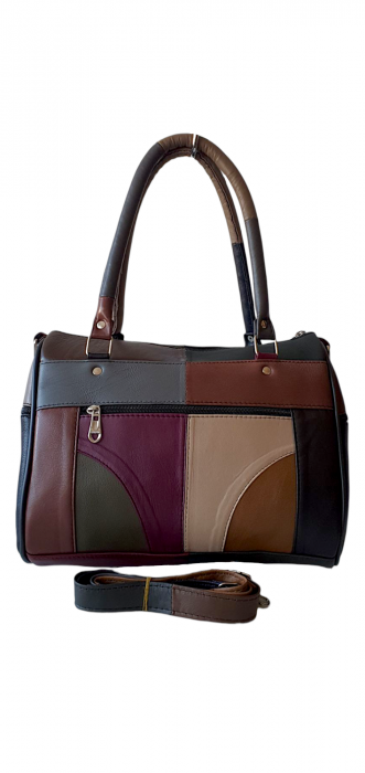 Geanta Dama Piele Naturala Multicolora Dorina G04190 [4]