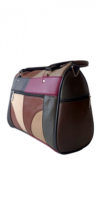 Geanta Dama Piele Naturala Multicolora Dorina G04191 [3]