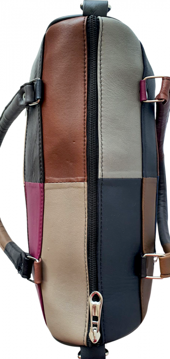 Geanta Dama Piele Naturala Multicolora Dorina G04191 [5]