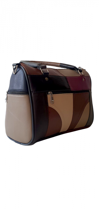 Geanta Dama Piele Naturala Multicolora Dorina G04191 [2]