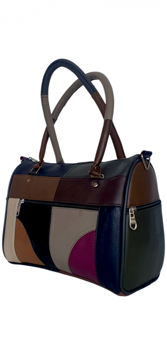Geanta Dama Piele Naturala Multicolora Dorina G04383 [3]
