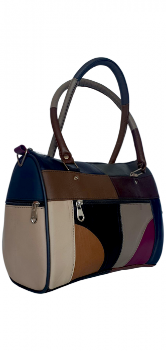 Geanta Dama Piele Naturala Multicolora Dorina G04383 [2]