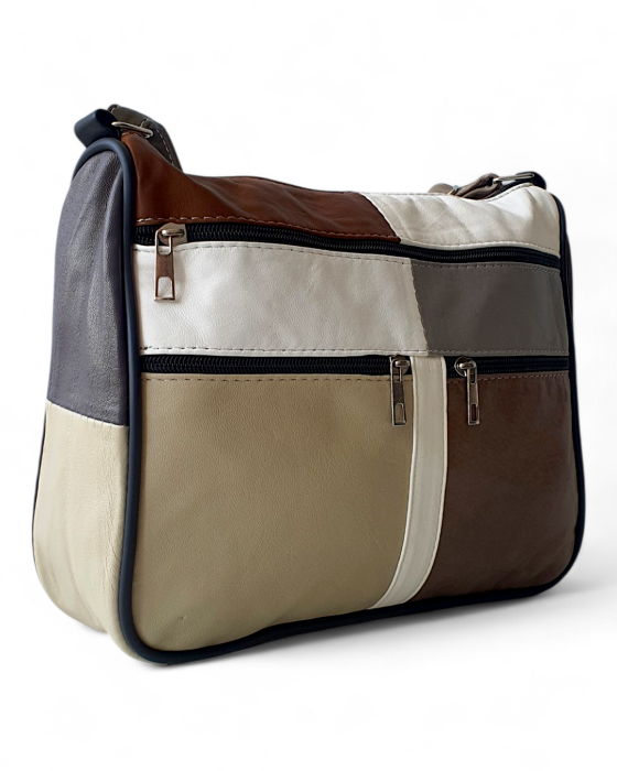 Geanta Dama Piele Naturala Multicolora Eco G04768 [3]