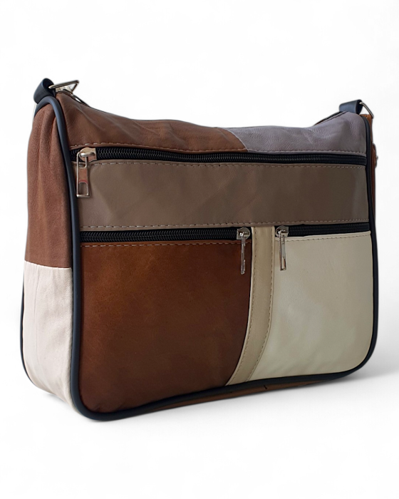Geanta Dama Piele Naturala Multicolora Eco G04769 [3]