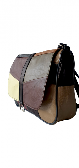 Geanta Dama Piele Naturala Multicolora Emi G04032 [3]