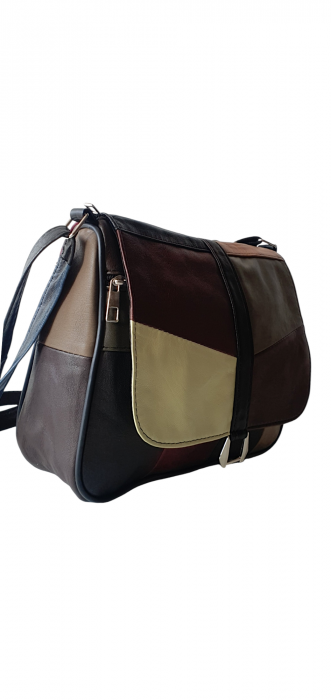 Geanta Dama Piele Naturala Multicolora Emi G04032 [2]