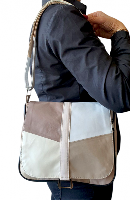 Geanta Dama Piele Naturala Multicolora Emi G04311 [8]