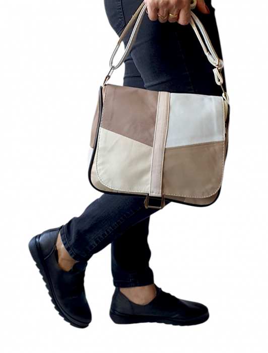 Geanta Dama Piele Naturala Multicolora Emi G04311 [7]
