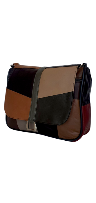 Geanta Dama Piele Naturala Multicolora Emi G04519 [1]