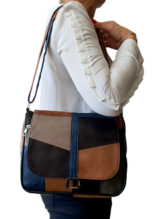 Geanta Dama Piele Naturala Multicolora Emi G04531 [7]