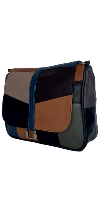 Geanta Dama Piele Naturala Multicolora Emi G04531 [1]