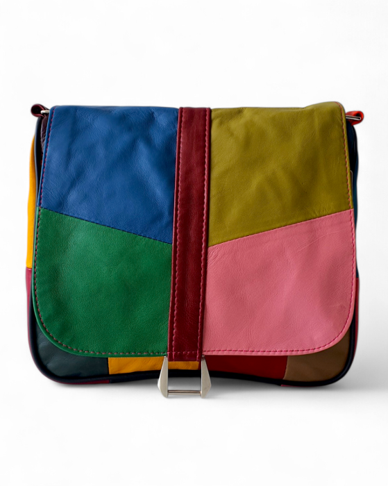 Geanta Dama Piele Naturala Multicolora Emi G04761 [2]