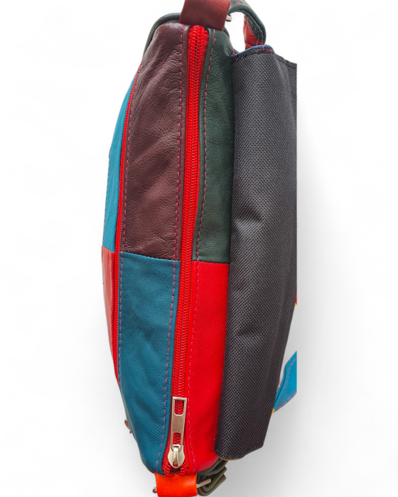 Geanta Dama Piele Naturala Multicolora Emi G04761 [6]