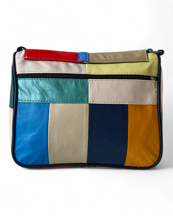 Geanta Dama Piele Naturala Multicolora Emi G04762 [4]
