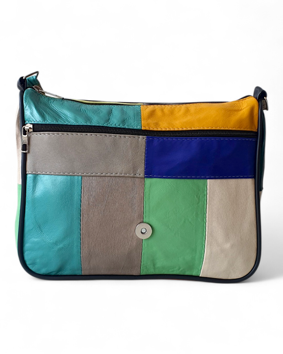 Geanta Dama Piele Naturala Multicolora Emi G04762 [5]
