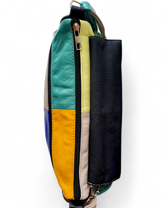 Geanta Dama Piele Naturala Multicolora Emi G04762 [6]